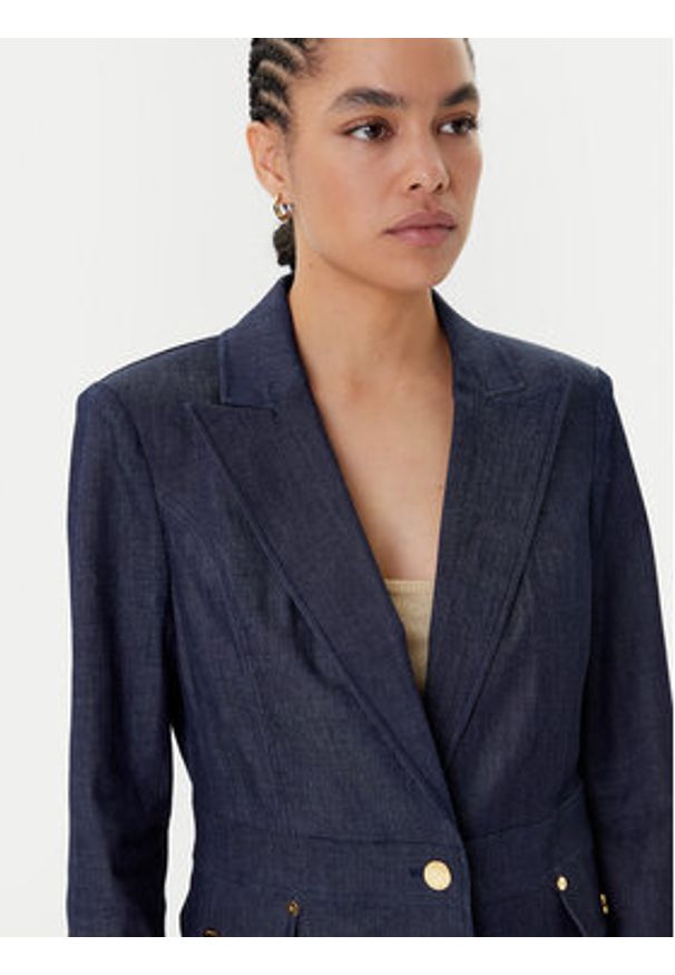 Marciano Guess Marynarka 5YPN22 7457A Granatowy Regular Fit. Kolor: niebieski. Materiał: bawełna, syntetyk