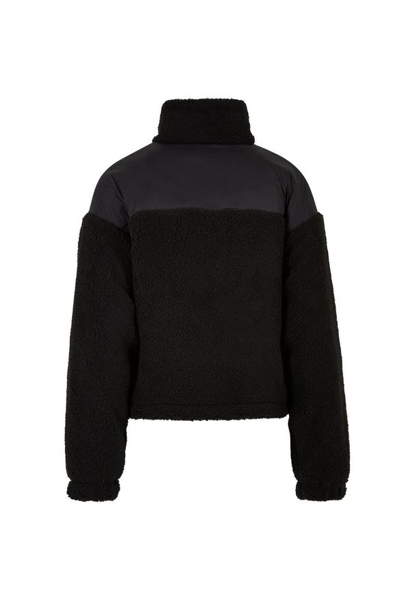 Urban Classics - Damska Bluza Polarowa Sherpa. Kolor: czarny. Materiał: polar