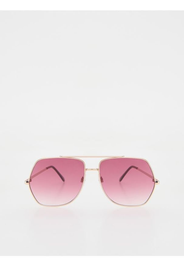 Reserved - Okulary przeciwsłoneczne - bordowy. Kolor: czerwony