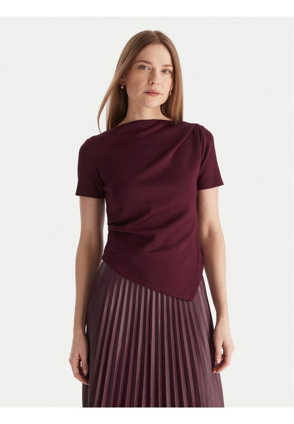 Vero Moda Bluzka Nelli 10335687 Fioletowy Regular Fit. Kolor: fioletowy. Materiał: wiskoza