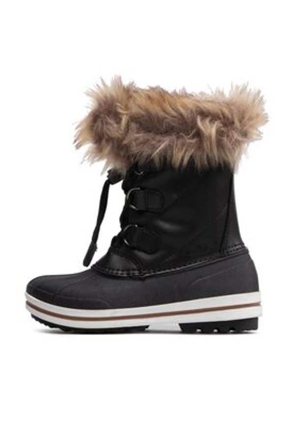 CMP Śniegowce Kids Anthilian Snow Boot Wp 30Q4594 Czarny. Kolor: czarny. Materiał: skóra