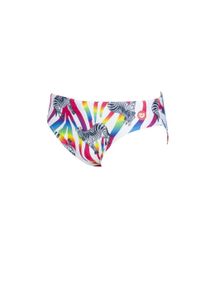 Kąpielówki slipy męskie na basen Arena Crazy Zebras Brief. Kolor: biały, niebieski, różowy, wielokolorowy