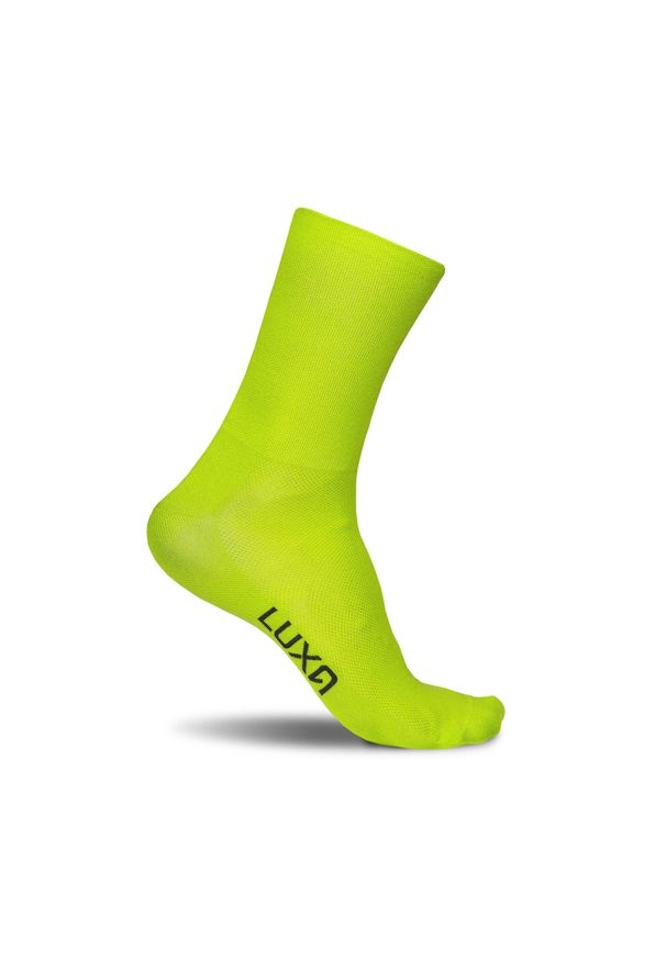 LUXA - Skarpetki Rowerowe Unisex Luxa Classic. Kolor: zielony, wielokolorowy, żółty. Materiał: poliamid, elastan. Sport: kolarstwo