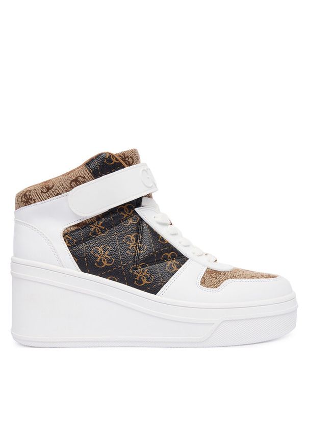 Sneakersy Guess. Kolor: beżowy