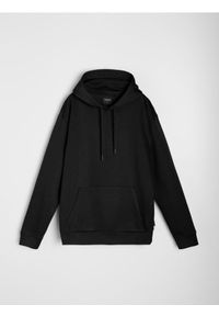 Sinsay - Bluza hoodie basic - czarny. Kolor: czarny