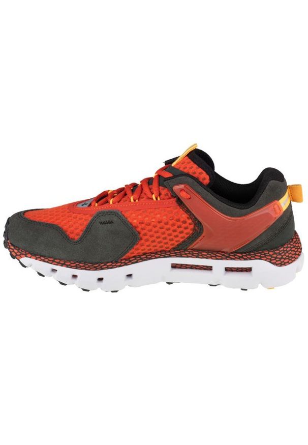 Buty Under Armour Hovr Summit M 3022579-303 pomarańczowe szare żółte. Kolor: pomarańczowy, żółty, szary, wielokolorowy. Materiał: guma, syntetyk. Szerokość cholewki: normalna