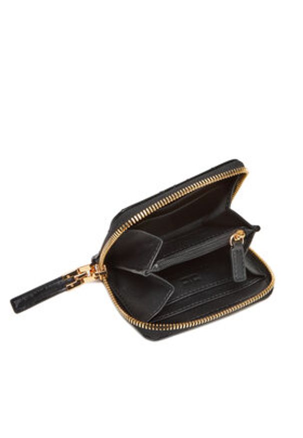 Elisabetta Franchi Mały Portfel Damski PF-87A-52E2-V150 Czarny. Kolor: czarny. Materiał: skóra