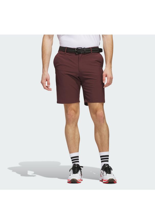 Adidas - Ultimate365 8.5-Inch Golf Shorts. Kolor: wielokolorowy, różowy, brązowy. Materiał: materiał. Sport: golf