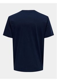 Only & Sons T-Shirt Lenny 22028593 Granatowy Regular Fit. Kolor: niebieski. Materiał: bawełna #3