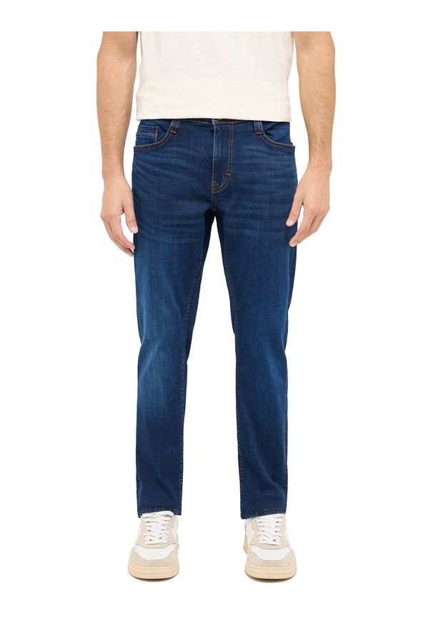 Męskie Spodnie Jeansowe Mustang Style Oregon Slim Denim Blue 1016318 5000 902