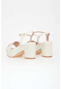 Liu Jo - Sandały damskie skórzane na słupku LIU JO. Materiał: skóra. Obcas: na słupku #4