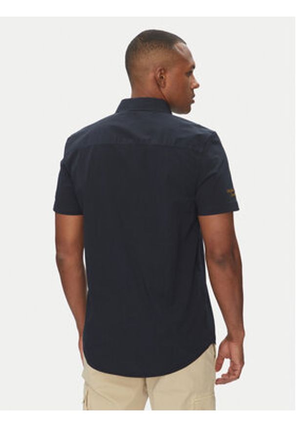 Aeronautica Militare Koszula 251CA1285CT3288 Granatowy Regular Fit. Kolor: niebieski. Materiał: bawełna