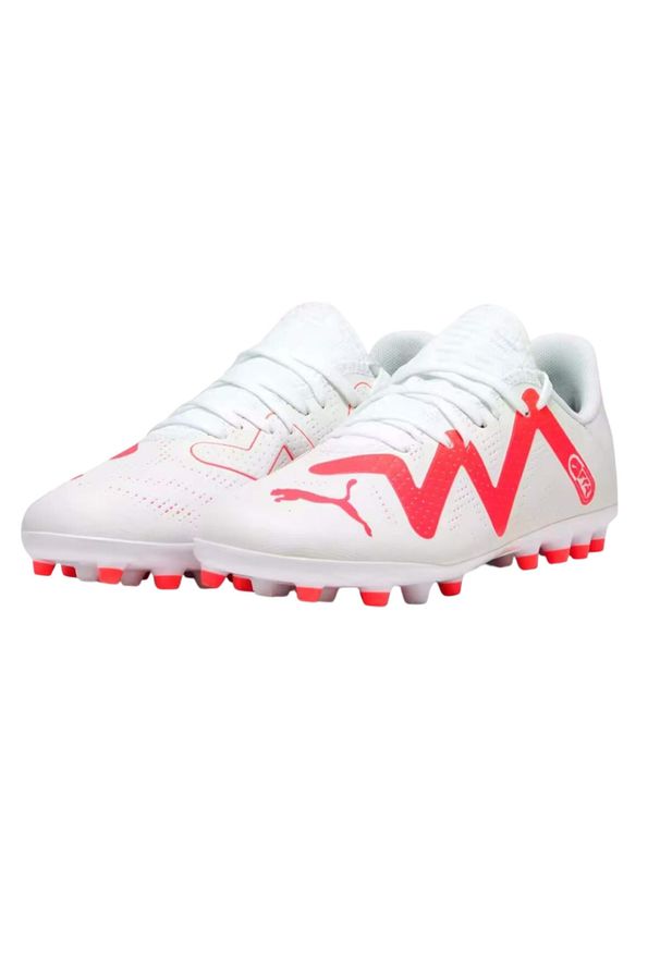 Puma - Buty Piłkarskie Dla Dzieci Future Play MG. Kolor: biały. Sport: piłka nożna