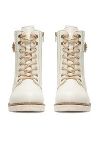 Rieker Trzewiki Y9126-80 Écru. Materiał: syntetyk, materiał #5