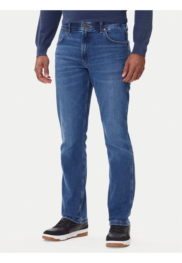 Wrangler Jeansy Greensboro 112364419 Niebieski Straight Leg. Kolor: niebieski
