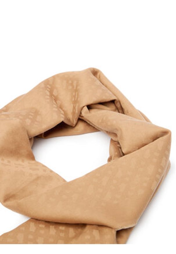 BOSS - Boss Szalik Ledonio 50517765 Beżowy. Kolor: beżowy. Materiał: bawełna