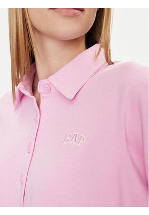 GAP - Gap Bluza 870977-01 Różowy Regular Fit. Kolor: różowy. Materiał: bawełna