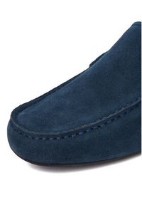 Gino Rossi - GINO ROSSI Mokasyny CEO-LUIGI-01 125AM Granatowy. Kolor: niebieski. Materiał: zamsz, skóra #8