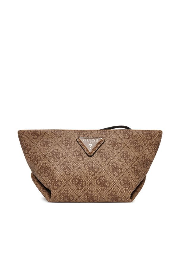 Guess Kosmetyczka Helina TWLB96 40005 Brązowy. Kolor: brązowy. Materiał: skóra