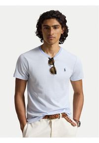 Polo Ralph Lauren T-Shirt 710944811501 Niebieski jasny Regular Fit. Typ kołnierza: polo. Kolor: niebieski. Materiał: bawełna #1