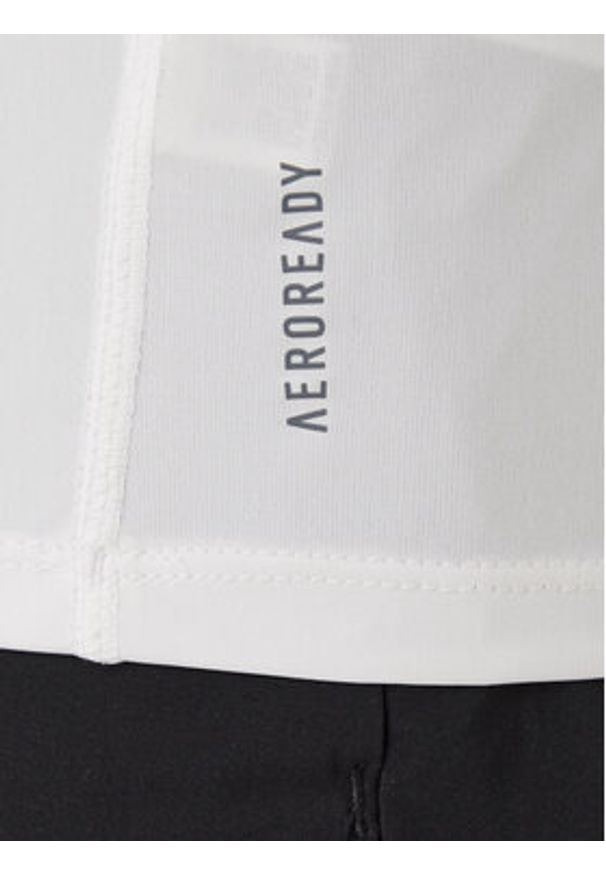 Adidas - adidas Koszulka techniczna Adizero Essentials IN1157 Biały Slim Fit. Kolor: biały. Materiał: syntetyk