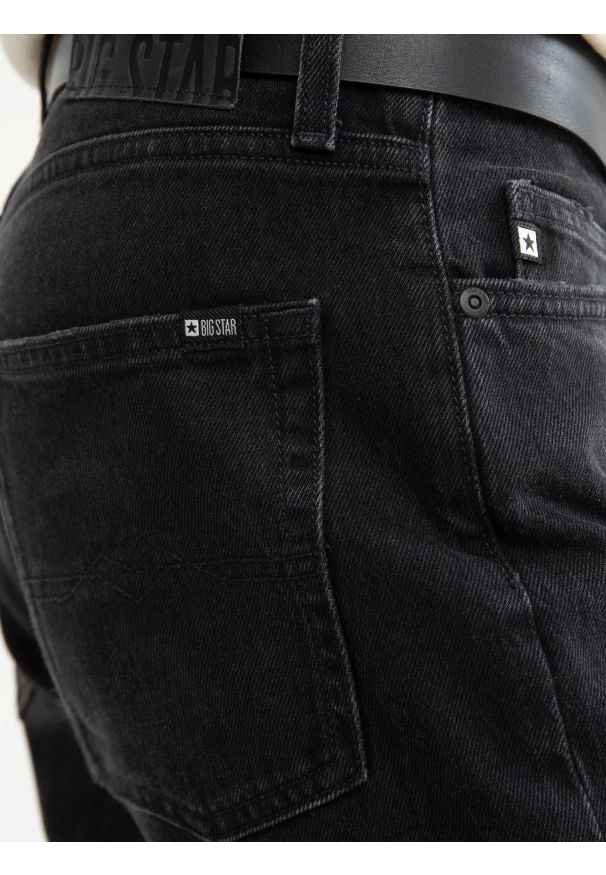 Big-Star - Jeansy męskie czarne Harper 921. Kolor: czarny. Sezon: zima, jesień. Styl: elegancki, retro, klasyczny