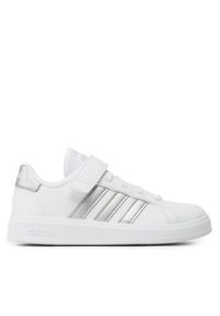 Adidas - adidas Sneakersy Grand Court 2.0 El K GW6516 Biały. Kolor: biały. Materiał: skóra