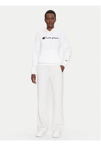 Champion Bluza Slim Big Logo 118097 Biały Regular Fit. Kolor: biały. Materiał: bawełna, syntetyk