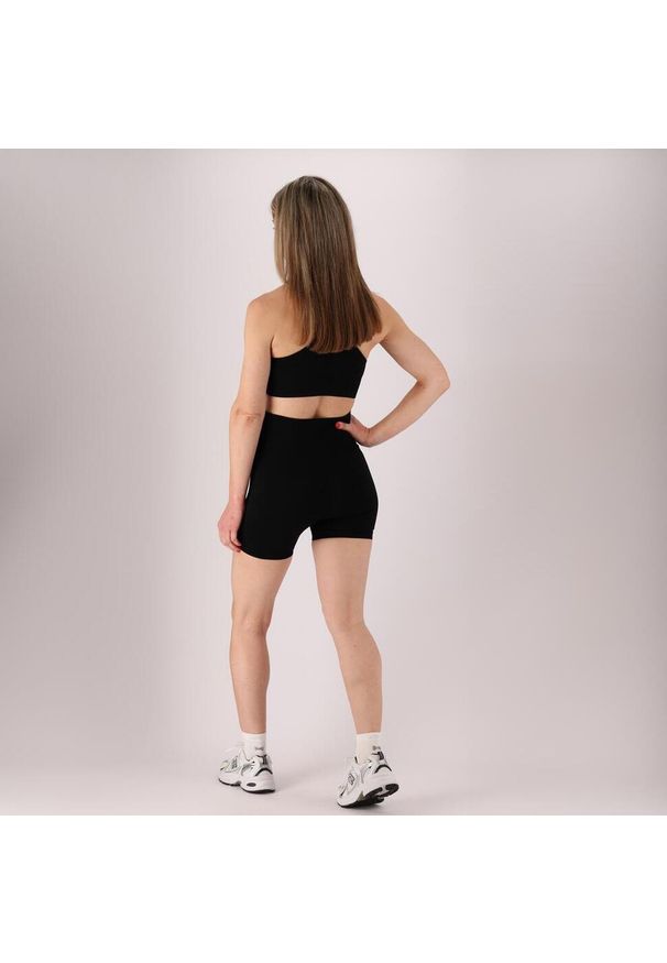 XTREME - Top sportowy damski. Kolor: czarny. Materiał: elastan, poliester. Sport: fitness
