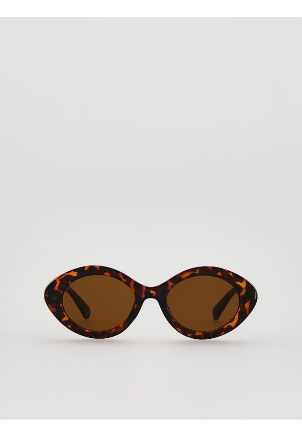 Reserved - Okulary przeciwsłoneczne - miedziany. Kolor: brązowy