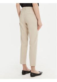 Marella Chinosy Miele 2513131021 Beżowy Slim Fit. Kolor: beżowy. Materiał: syntetyk, bawełna #4
