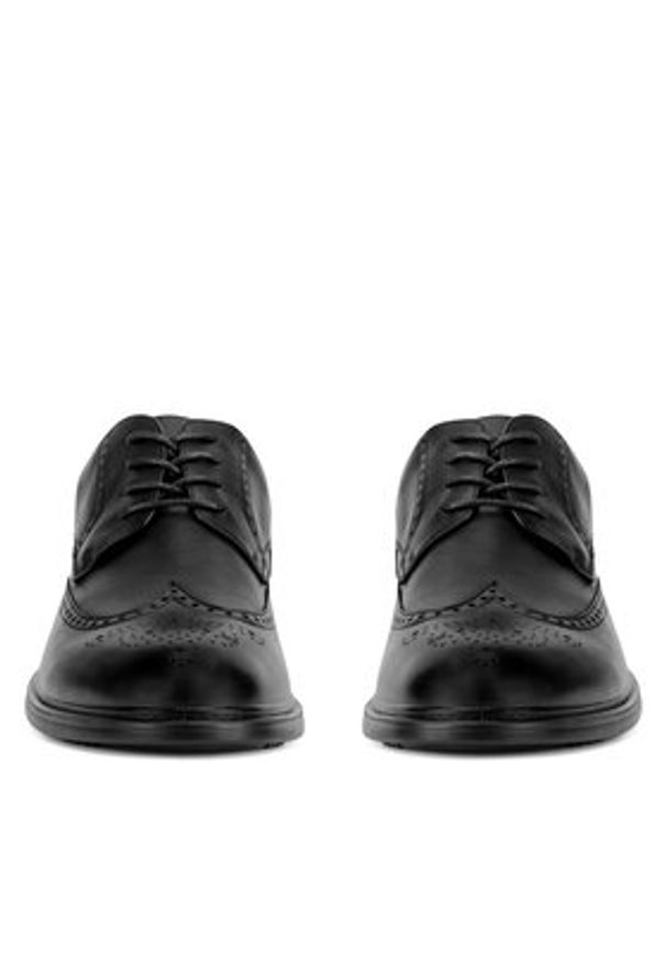 Sergio Bardi Półbuty MF1651-1Z Czarny. Kolor: czarny. Materiał: skóra