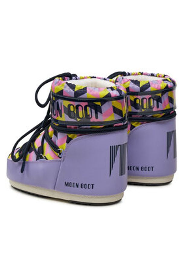 Moon Boot Śniegowce Mb Icon Low Optical 80D1409550 Fioletowy. Kolor: fioletowy. Materiał: materiał