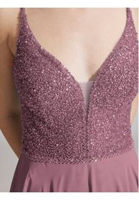 Hey Kyla Sukienka wieczorowa 5AC105HK Fioletowy Regular Fit. Kolor: fioletowy. Materiał: syntetyk. Styl: wizytowy #7