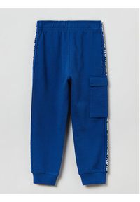 OVS Spodnie dresowe 1821037 Niebieski Regular Fit. Kolor: niebieski. Materiał: bawełna #3
