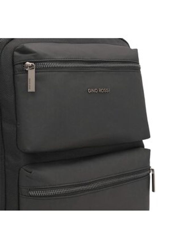 Gino Rossi Plecak GIN-M-06-A23 Czarny. Kolor: czarny. Materiał: materiał, poliester