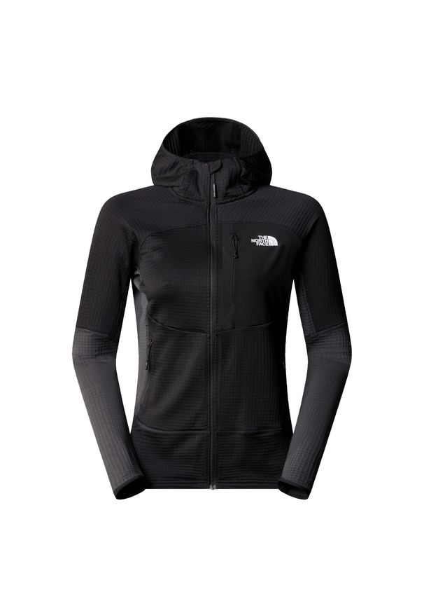 Bluza damska The North Face Stormgap Powergrid z kapturem. Typ kołnierza: kaptur. Kolor: zielony, wielokolorowy, brązowy