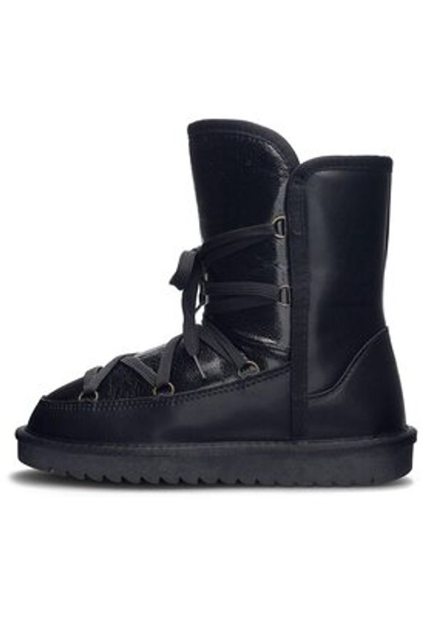 Lasocki Śniegowce WFA1634-11Z Czarny. Kolor: czarny. Materiał: skóra