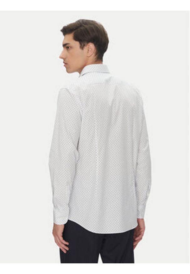 BOSS Koszula H-Hank-Kent-C1 50545147 Biały Slim Fit. Typ kołnierza: kołnierzyk klasyczny. Kolor: biały. Materiał: bawełna