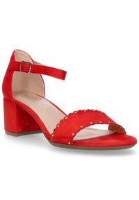 Sandały Filippo DS1350/20 Rd czerwone. Kolor: czerwony #3