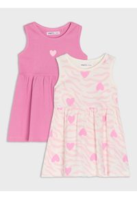 Sinsay - Sukienki 2 pack - kremowy. Kolor: kremowy #1