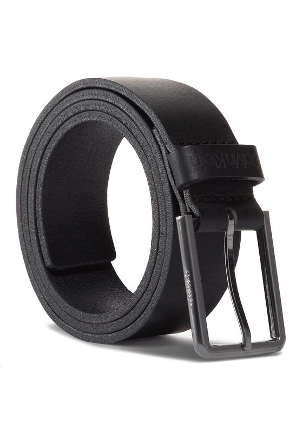 Calvin Klein Pasek Męski 35Mm Essential Belt K50K505447 Czarny. Kolor: czarny. Materiał: skóra