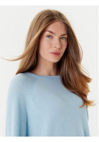 Marella Sweter Tesa 2523366171 Błękitny Relaxed Fit. Kolor: niebieski. Materiał: kaszmir #3