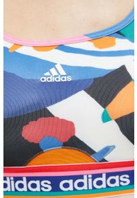 adidas Performance biustonosz sportowy Farm Rio wzorzysty. Materiał: skóra, materiał. Rodzaj stanika: wyciągane miseczki. Sport: fitness, taniec #5