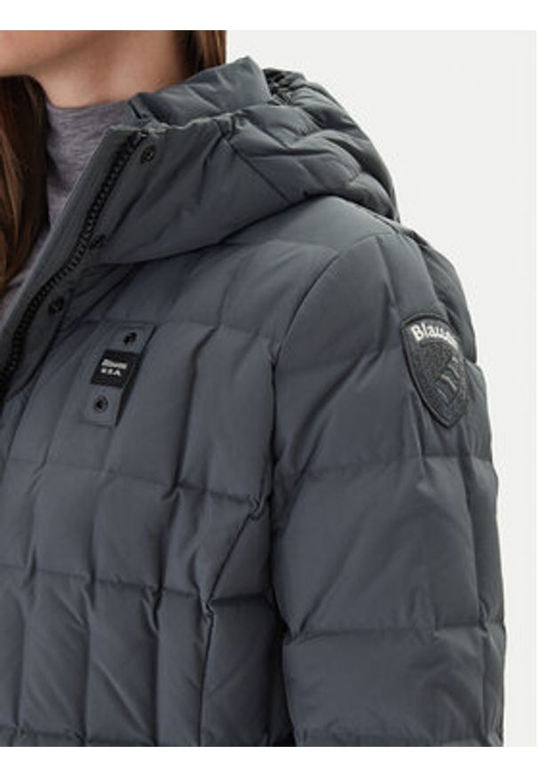 Blauer Kurtka puchowa Impermeabile 25WBLDK03230 Szary Regular Fit. Kolor: szary. Materiał: syntetyk