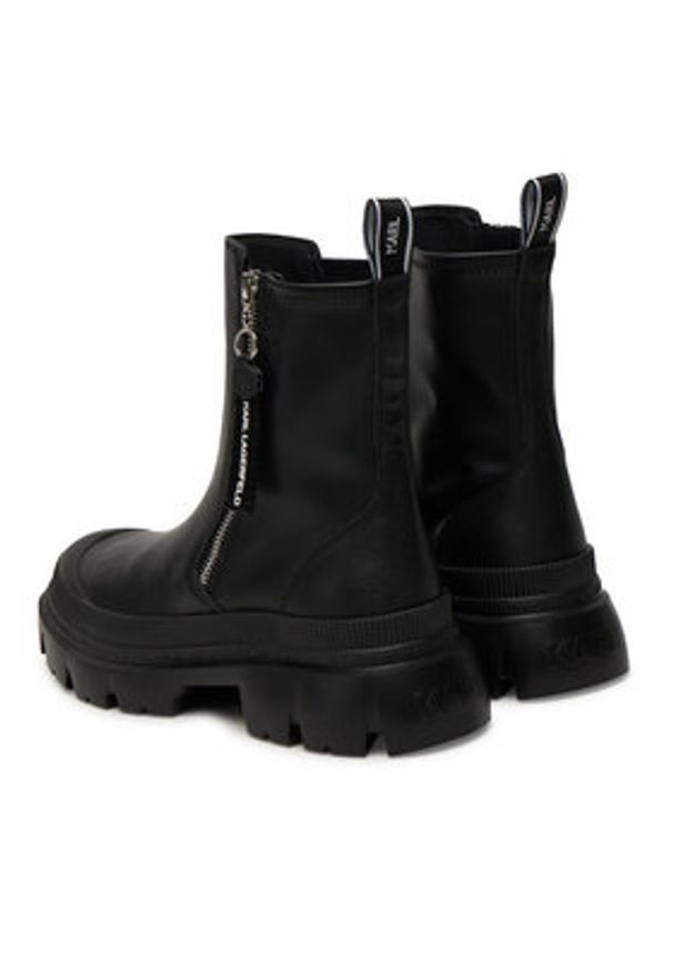 Karl Lagerfeld - KARL LAGERFELD Botki KL43565 Czarny. Kolor: czarny. Materiał: skóra