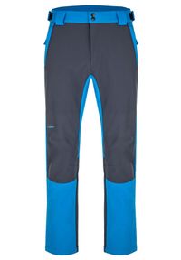 ZULUPACK - Męskie Spodnie Softshell Laep Lupic M - Wodoodporne i Elastyczne. Kolor: szary. Materiał: softshell. Sport: turystyka piesza