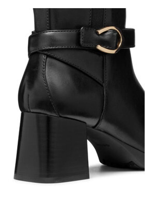 Geox Botki D Walk Pleasure 55 D46XBA 00043 C9999 Czarny. Kolor: czarny. Materiał: skóra