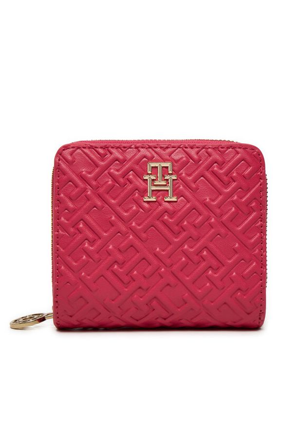 TOMMY HILFIGER - Tommy Hilfiger Portfel Distinct AW0AW16580 Różowy. Kolor: różowy. Materiał: skóra