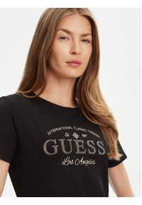 Guess T-Shirt V5YI13 J1314 Czarny Regular Fit. Kolor: czarny. Materiał: bawełna #3